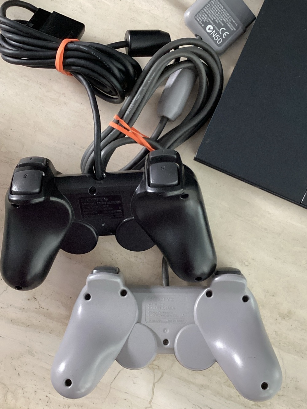Sony PlayStation 2 Slim Console & 2 Sony Controllers OEM - Picture 3 of 16